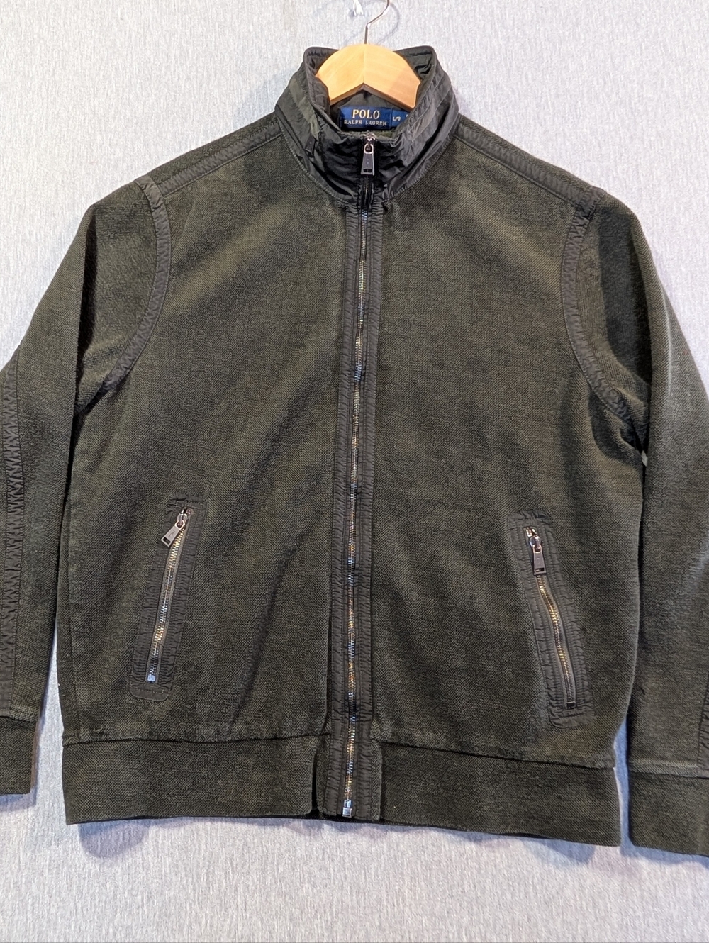 Polo Ralph Lauren Woven Jacket Women's Large Green Full Zip